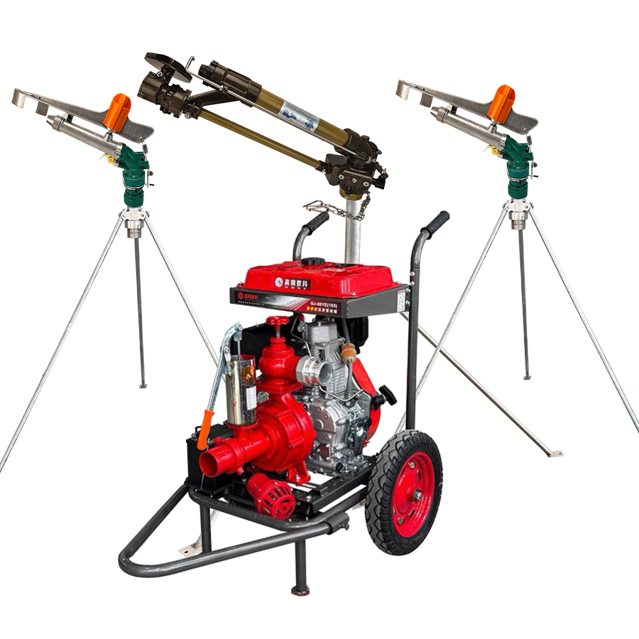 济南一体式灌溉机组 全套喷枪水带配齐 抗旱浇地神器